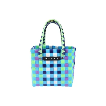 MARNI Polypropylene With Cow Leather One Shoulder Handbags Extra Mini Kids' Green & Blue & Purple