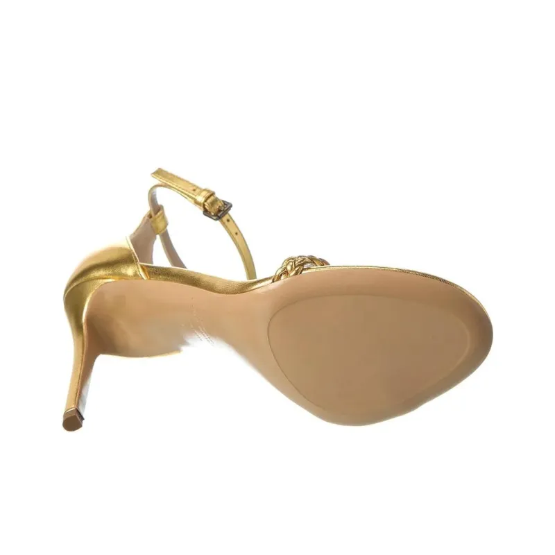 MICHAEL KORS KORS Joslyn Strap Sandals Women's Brass-4