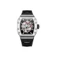 HBR991-White Case Black Strap