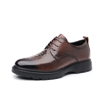 SHUPATE Dress Shoes Men Low Top Black/Brown