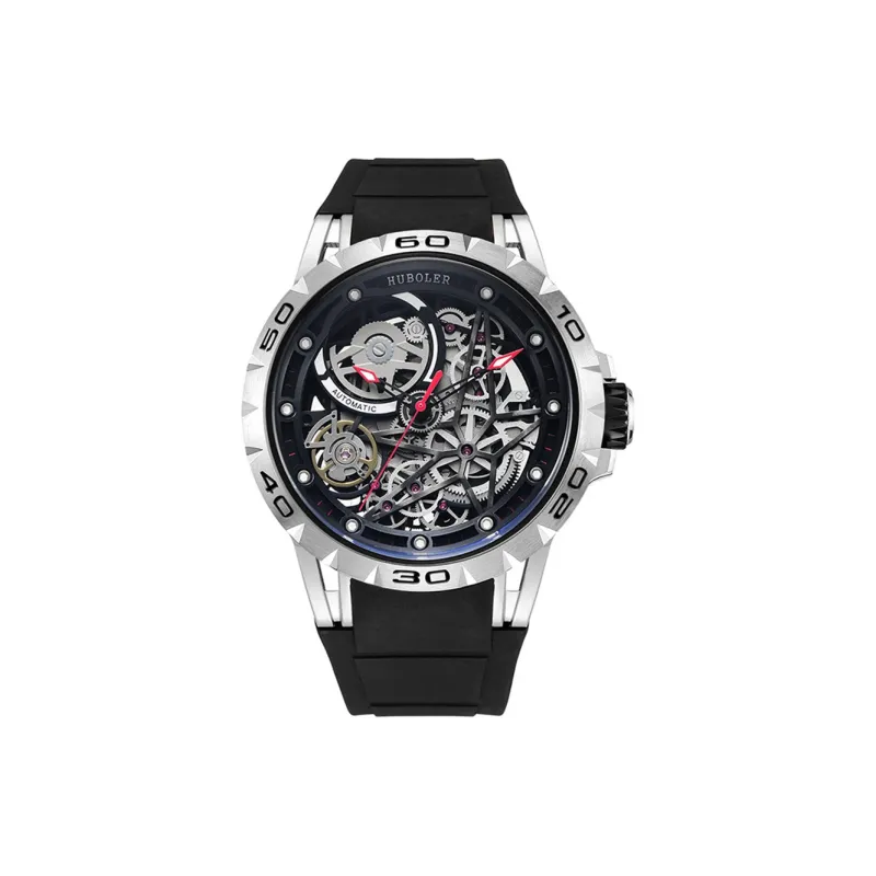 HANBORO Automatic Mechanical Movement Watch Men's Watches Cut Out Dial HBR88667 BH-0