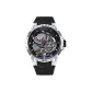 HBR88667-White Case Black Strap