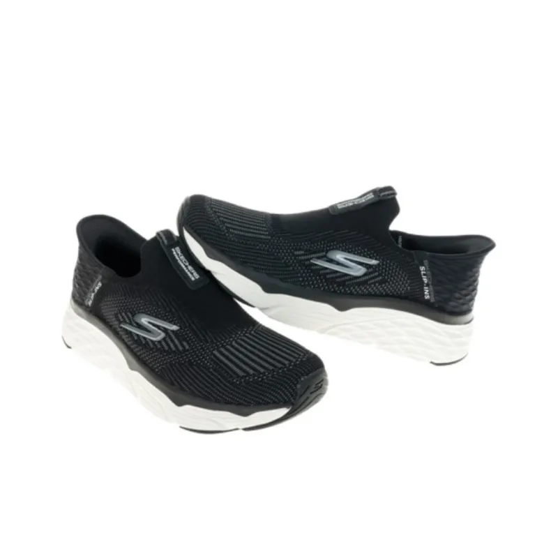 Skechers GO RUN MAX CUSHIONING ELITE Slip-Ins Collection Durable Breathable Low-Top Running Shoes Men's Black-3