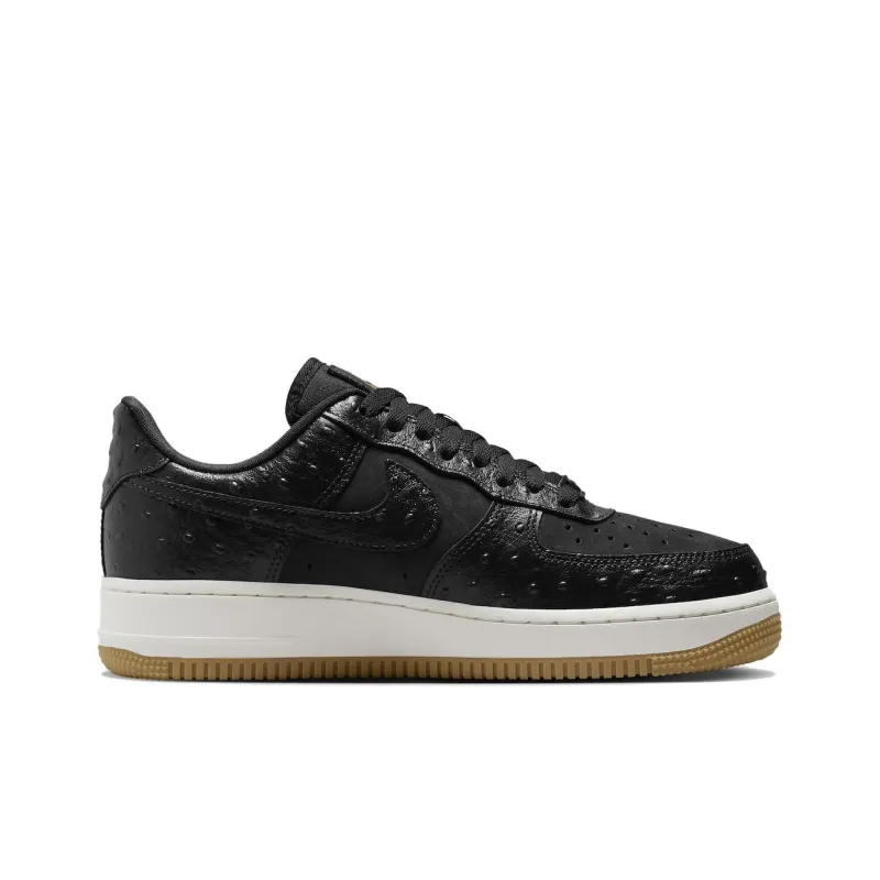 Nike Air Force 1 Low '07 Black Ostrich Gum Women's-1