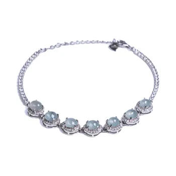 Green Waves Ice Type Jadeite Bracelets Women's