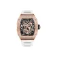 HBR922.2-Rose Case White Strap
