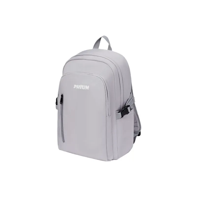 POY Nylon Fabric Travel Laptop Backpack Tubas Women's Gray-1