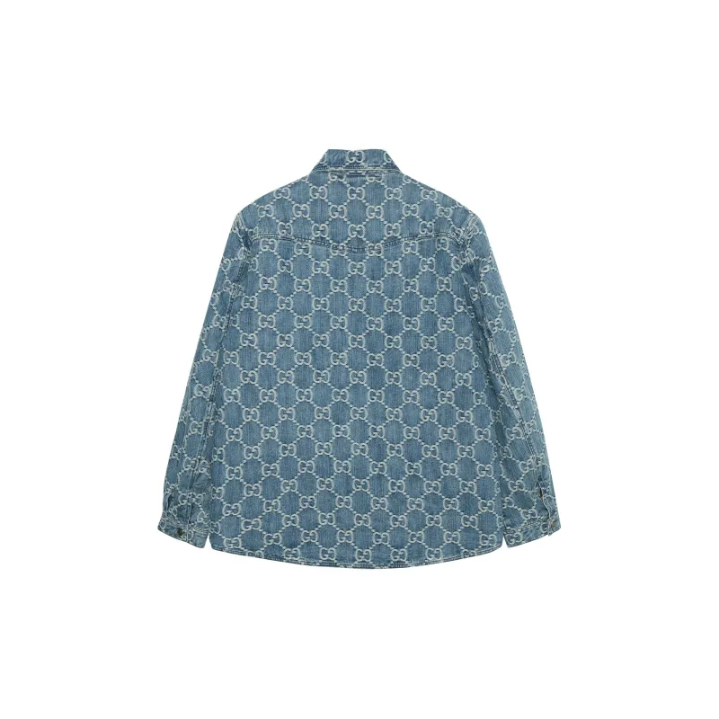 GUCCI Gg Jacquard Denim Jacket-1