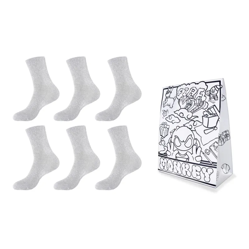 FireMonkey Mid Calf Socks Unisex 6 Pack-2