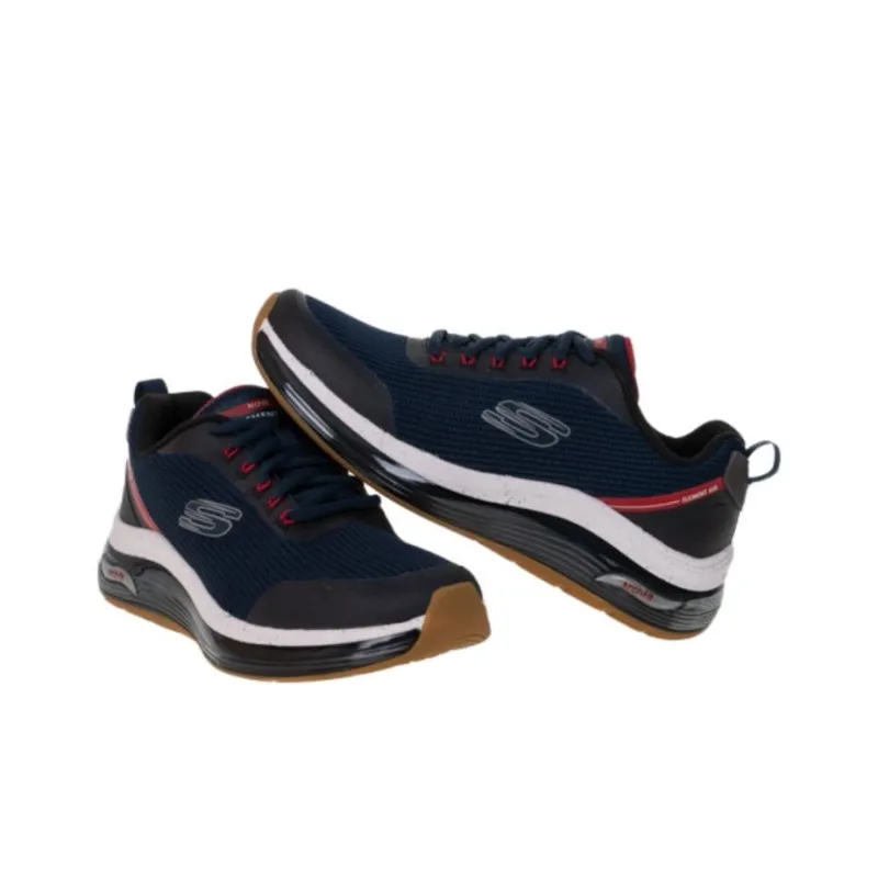 Skechers Arch Fit ELEMENT AIR Durable Breathable Low-Top Running Shoes Men's Blue-3