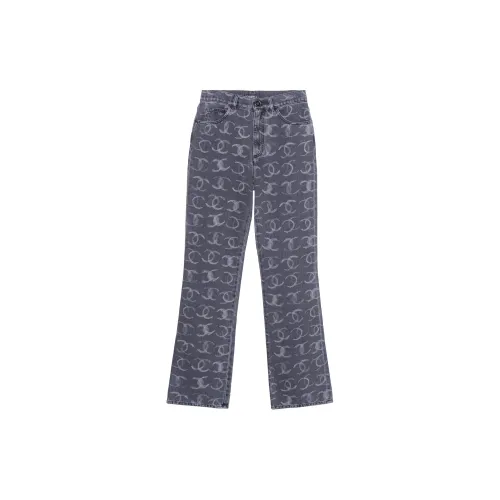 CHANEL Jeans Women's Gray