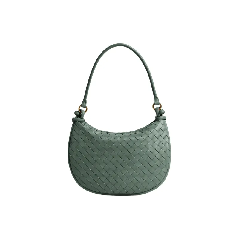 Bottega Veneta Sheepskin Handbag Shoulder Bag Medium Size Women's Aloe Vera Green-2