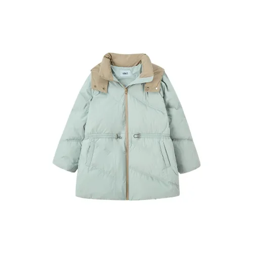 Dme Down Jackets Women's Gray Pea Green