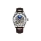HBR88821-White Case White Dial Brown Strap