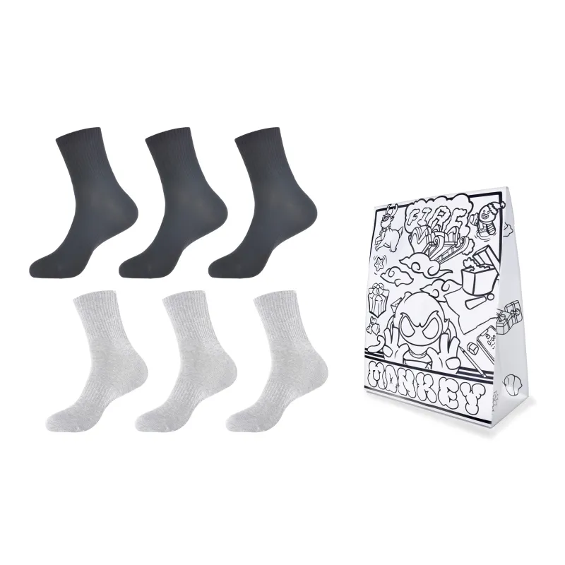 FireMonkey Mid Calf Socks Unisex 6 Pack-4