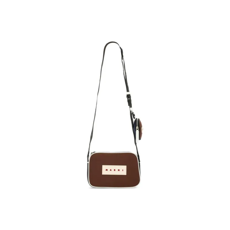 MARNI Polyester Shoulder Bag, Crossbody Bag Women's Brown-1