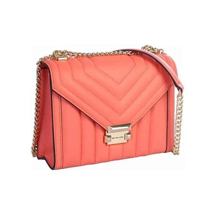 MICHAEL KORS Whitney Sheepskin Envelope Bag, Crossbody Bag, Shoulder Bag Women's Flesh Pink-3