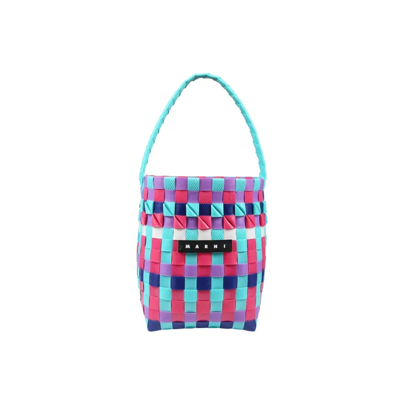 MARNI Polypropylene One Shoulder Handbags Kids' Light Blue Purple Pink-0