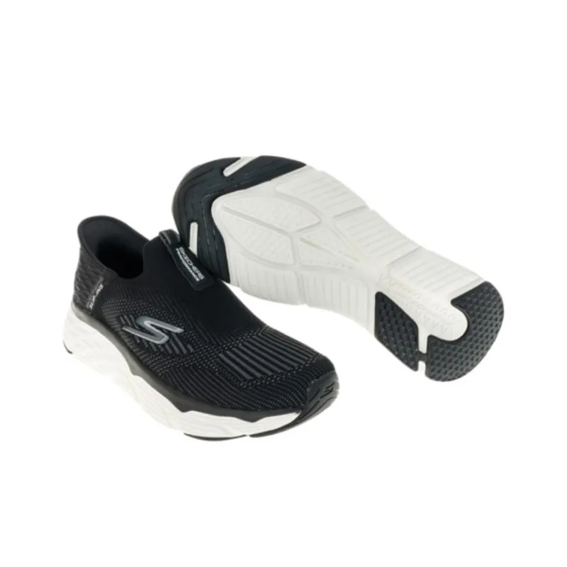 Skechers GO RUN MAX CUSHIONING ELITE Slip-Ins Collection Durable Breathable Low-Top Running Shoes Men's Black-4
