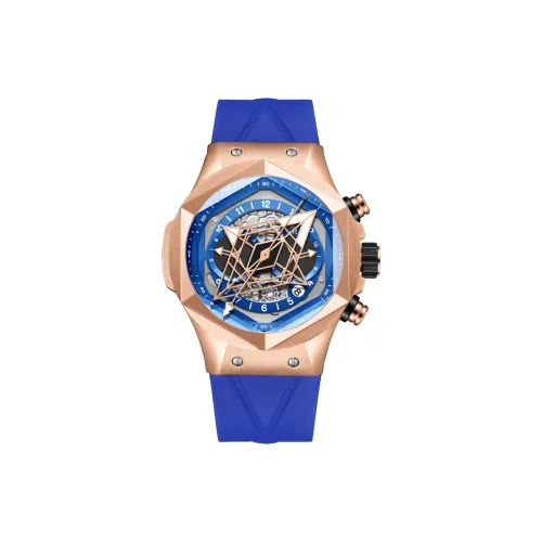 HANBORO Automatic Mechanical Movement Watch Men's Watches Cut Out Dial HBR 998ML