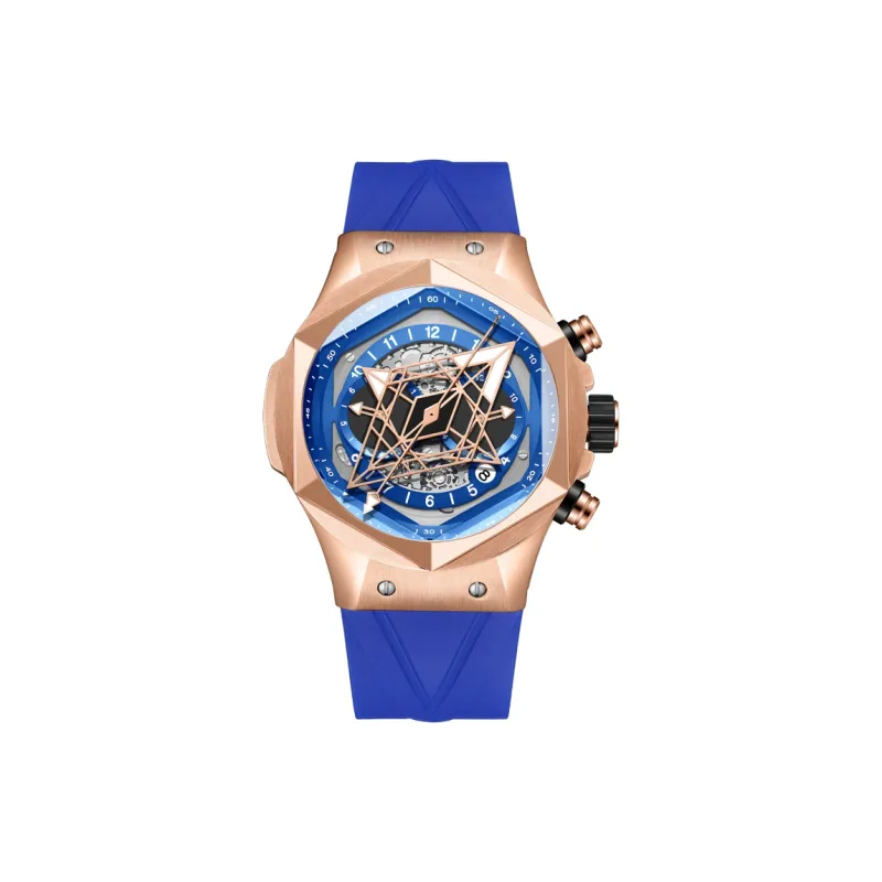 HANBORO Automatic Mechanical Movement Watch Men's Watches Cut-Out Dial HBR-998ML-0