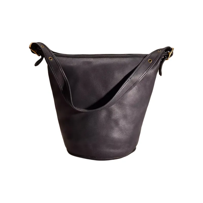 COACH Glove Tanning Bucket Bag, Handbag, Shoulder Bag Regular Women's Black-0