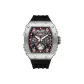 HBR916-White Case Black Strap