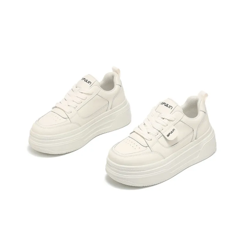 AIFUlIn Evelyn Anti Slip Wear Resistant Skateboard Shoes Women's Beige-3