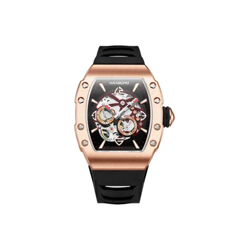 HANBORO Automatic Mechanical Movement Watch Men's Watches Cut Out Dial HBR991 MH