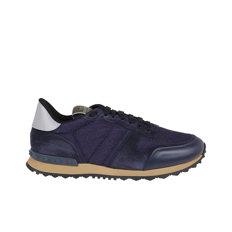 Valentino Rockrunner Low Top Casual Shoes Men's Dark Blue-1