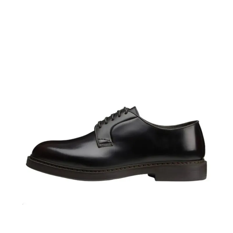 DOUCAL'S Round Toe Lace Up Derby Shoes-0
