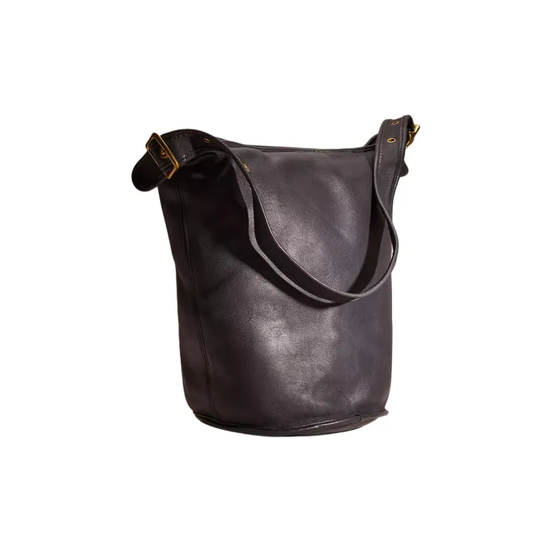 COACH Glove Tanning Bucket Bag, Handbag, Shoulder Bag Regular Women's Black-1