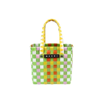 MARNI Polypropylene With Cow Leather One Shoulder Handbags Extra Mini Kids' Green & Yellow & Light Purple