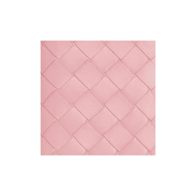 Bottega Veneta Sheepskin Wallet Medium Size Women's Pink-4