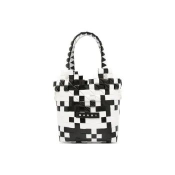 MARNI Polypropylene With Cow Leather One Shoulder Handbag Kids' Black & White
