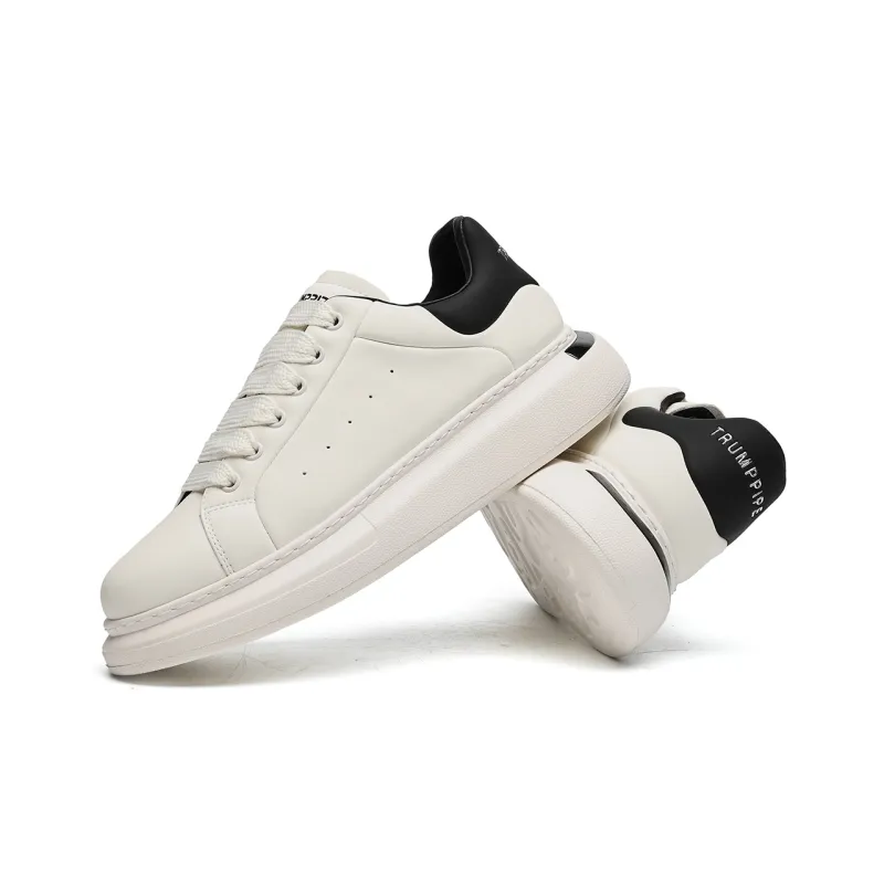 TRUMPPIPE Anti Slip And Wear Resistant Height Increasing Low Top Skateboard Shoes Men's-7