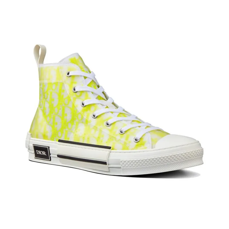 DIOR B23 Stylish Skateboarding Shoes Men's Yellow White-2