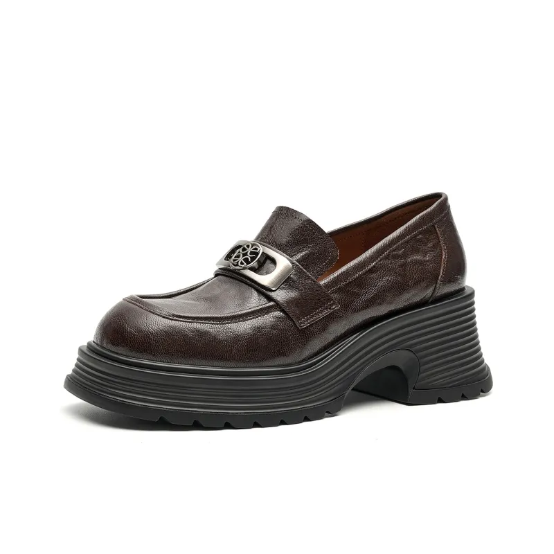 EBLAN Loafers Women's Brown-1