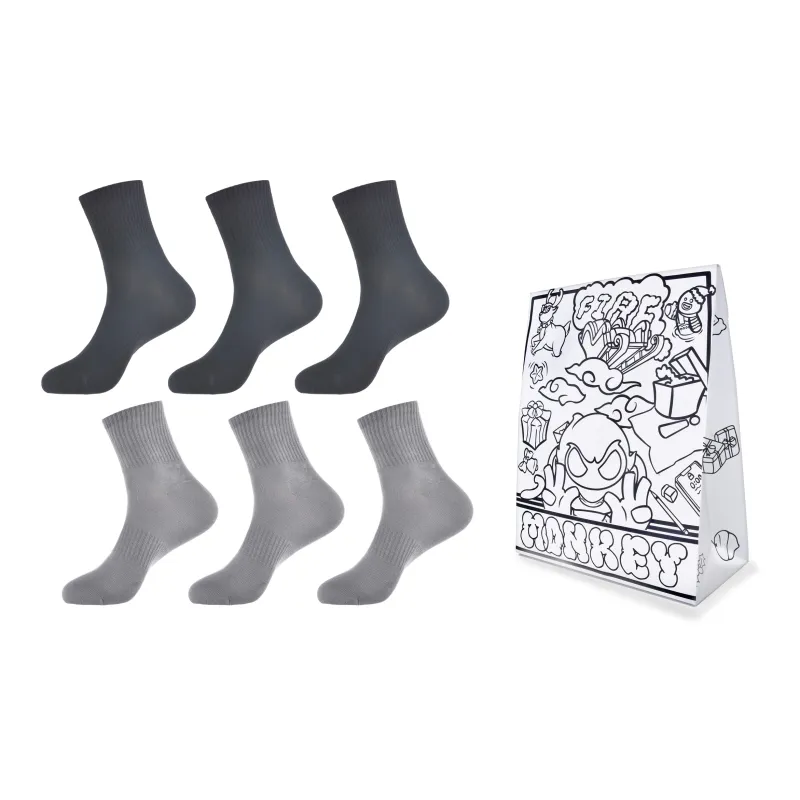 FireMonkey Mid Calf Socks Unisex 6 Pack-3