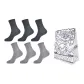 6 Pack (Black 3 Pack+Dark Gray 3 Pack)+Shopping Bag