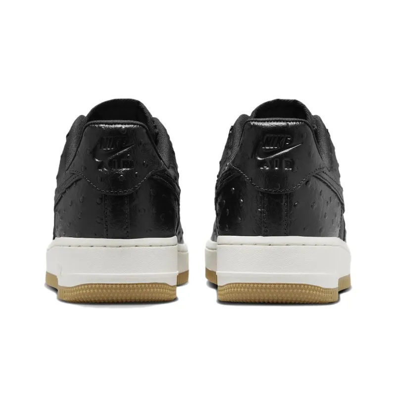 Nike Air Force 1 Low '07 Black Ostrich Gum Women's-4
