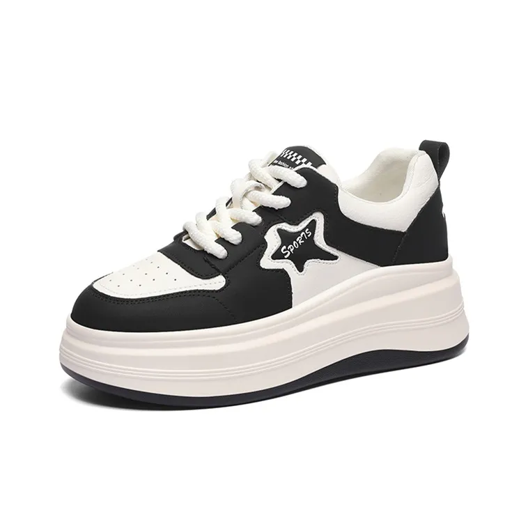 Golden Silk Rabbit Slip-Resistant Cushioning Lightweight Low-Top Skateboard Shoes Women's Black-0