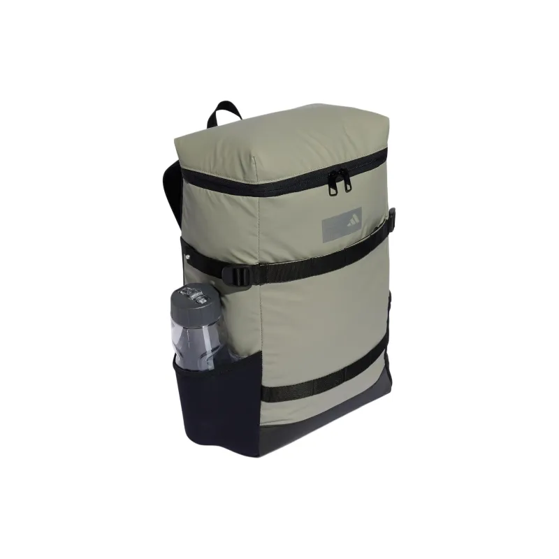 Adidas Polyurethane Backpack Regular Unisex Pebble Silver Gray & Black & Gray-1