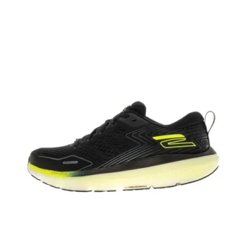 Skechers GO RUN RIDE 11 Abrasion Resistant Breathable Low Top Running Shoes Men's Black Yellow