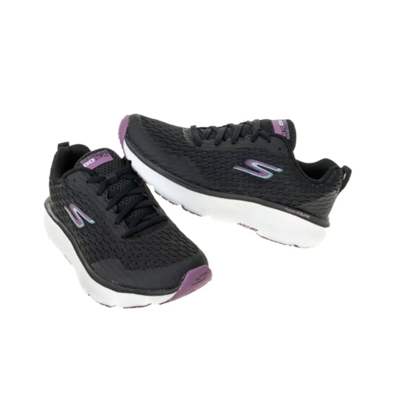 Skechers GO RUN HYPER PILLARS MAX Durable Breathable Low-Top Running Shoes Women's Black Purple-3