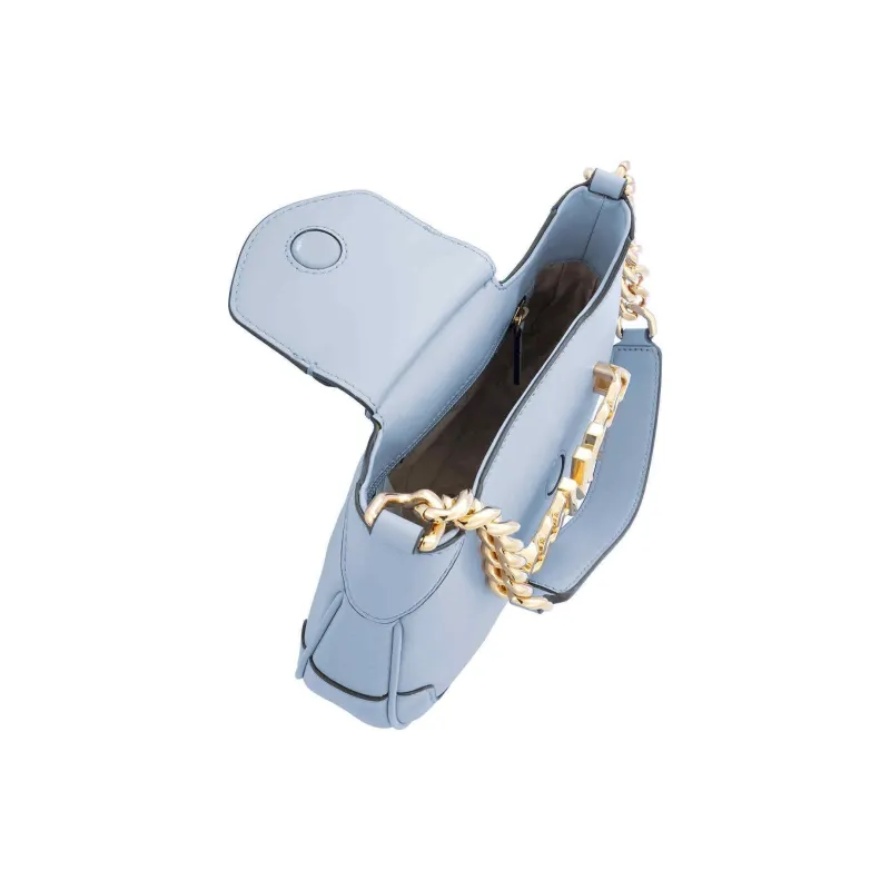 MICHAEL KORS Hally Cow Leather Shoulder Bag Women's Light Blue-4