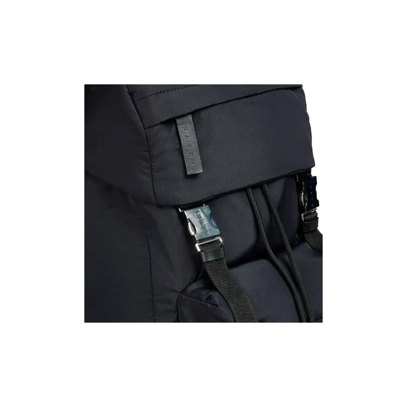 MARNI Polyester With Calfskin Backpack Unisex Black-4