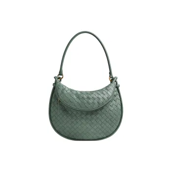 Bottega Veneta Sheepskin Handbag Shoulder Bag Medium Size Women's Aloe Vera Green