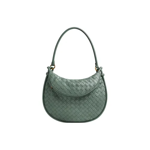 Bottega Veneta Sheepskin Handbag Shoulder Bag Medium Size Women's Aloe Vera Green