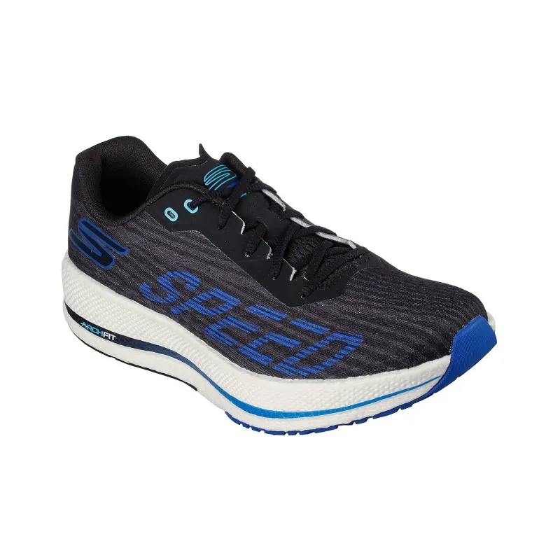 Skechers Go Run Razor 4 Durable Breathable Low-Top Casual Running Shoes Men's Black Blue-2